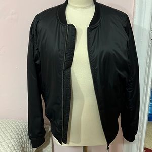 Black bomber jacket